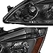 JSBOYAT Headlight Assembly Compatible with 2003 to 2007 Honda Accord Smoke Lens Amber Reflector