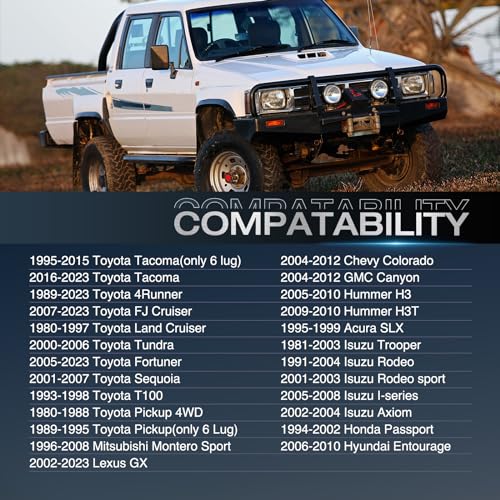Image of Nilight 6x5.5 Wheel Spacers for Toyota Tacoma 4Runner 1995-2023