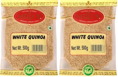 Image of Miltop White Quinoa Seeds, 500g (Pack of 2)
