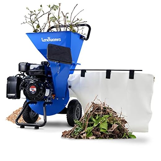 Landworks Wood Chipper Shredder Mulcher Super Heavy Duty 7HP 3 in 1 Multi-Function 3" Inch Max Capacity