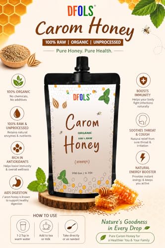 Miel 100% Cruda Orgánica Natural Carom 200g miniatura 4