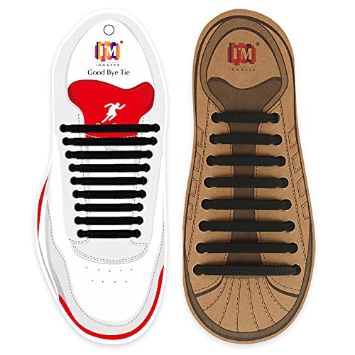 Inmaker No Tie Shoelaces For Adults Elastic Shoelaces For Sneakers, Silicone Tieless Laces #TOP19
