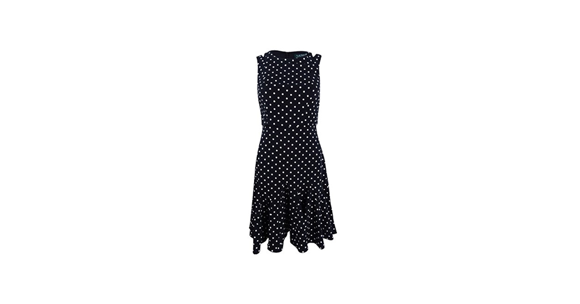Lauren Ralph Lauren ★【ラップ ミニドレス】ette Dotted Lauren Ralph Lauren Crinkle Georgette Polka Dot Print Crew