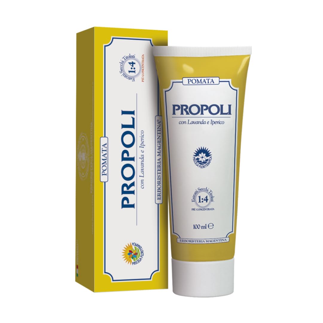 Erboristeria Magentina Propoli Pomata 100 ml - Ottima Pomata Studiata per le Pelli Impure Disagi Cutanei Causati da Irritazioni e Sfregamenti