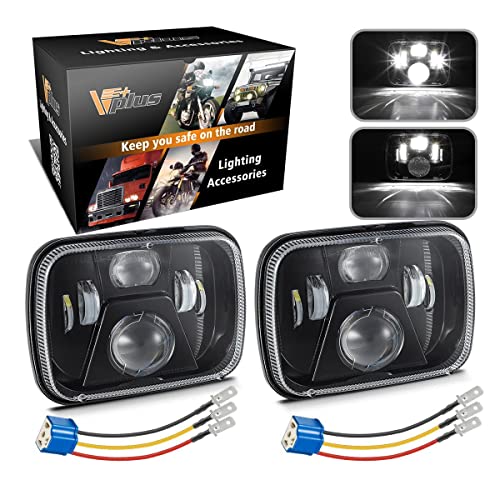 Up To 40% OFF Partsam 5x7 Inch LED Headlights 7x6 Led Sealed Beam Headlamp w/High Low Beam H6054 6054 6052 6053 LED 110W w/ H4 Wiring Harness Compatible with Jeep Wrangler YJ Cherokee XJ Pickup True DOT (Pair) Buy 1 get 1 Partsam 5x7 Inch LED Headlights 7x6 Led Sealed Beam Headlamp w/High Low Beam H6054 6054 6052 6053 LED 110W w/ H4 Wiring Harness Compatible with Jeep Wrangler YJ Cherokee XJ Pickup True DOT (Pair)