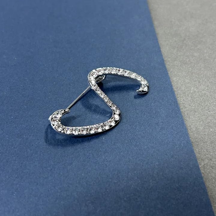 Image of Rhinestone Initial Brooch Pin for Women, Alphabet Gold Letter Brooch A-Z with Crystal, Metal Pin for Hat Bag Dress Suit Accessory for Men