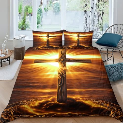 Housse de couette corbeau 220x240 parure de lit confortable microfibre 3D King - 4