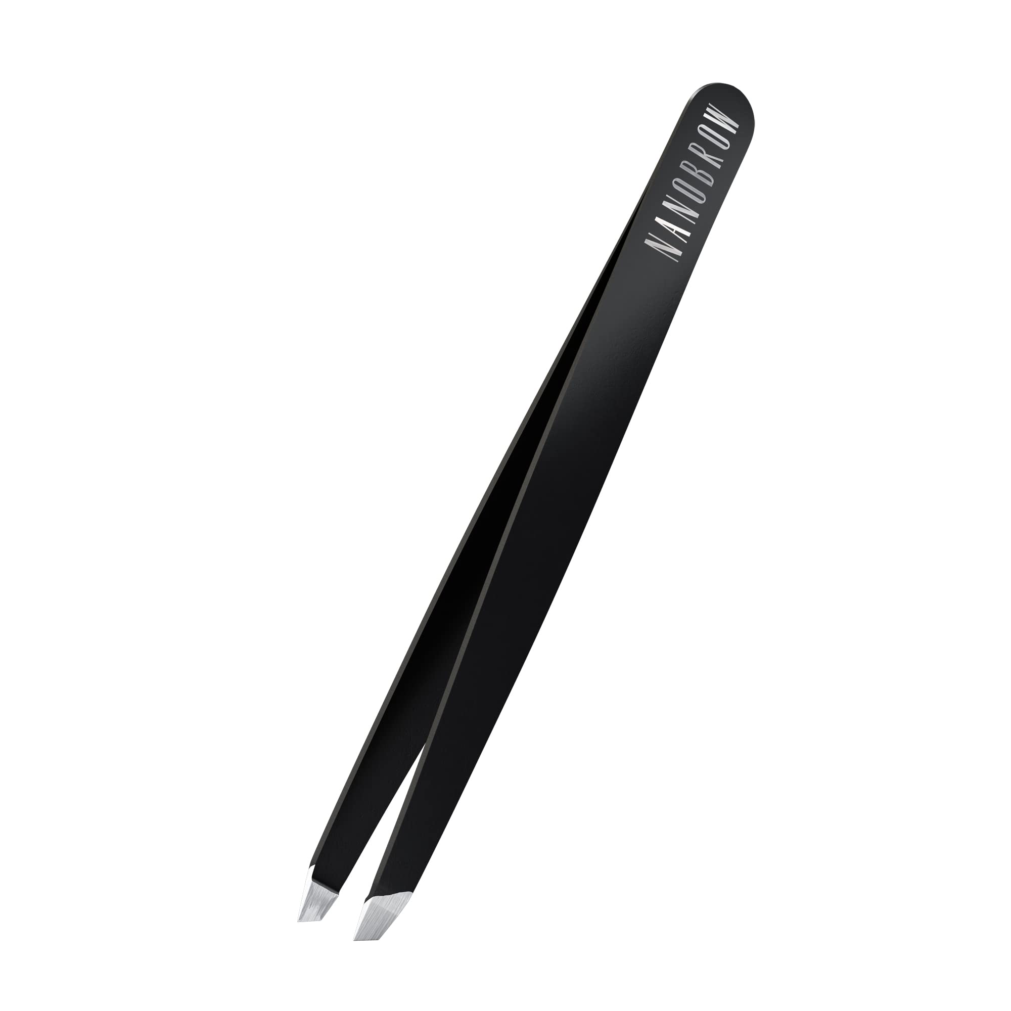 Nanobrow Tweezers - Professional Tweezers with Slanted Stainless Steel Tip, Eyebrow Shaping