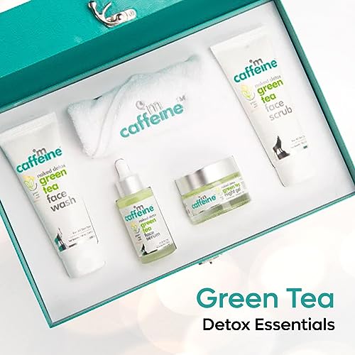 mCaffeine Green Tea Skin Care Gift Set With Vitamin C | Face Care Kit For Winter Glow - Gender Neutral | 100% Natural Products | Pack of 4 - Image 3