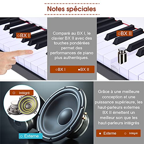 GOPLUS Piano Numérique 61 Touches Sensible au Toucher avec Bluetooth et MP3,61 Kit Clavier Piano 61 Écouteurs,Haut… - Les Beatles, Paul McCartney, John Lennon, RIngo Starr, George Harrison GOPLUS Piano Numérique 61 Touches Sensible au Toucher avec Bluetooth et MP3,61 Kit Clavier Piano 61 Écouteurs,Haut… – Image 6