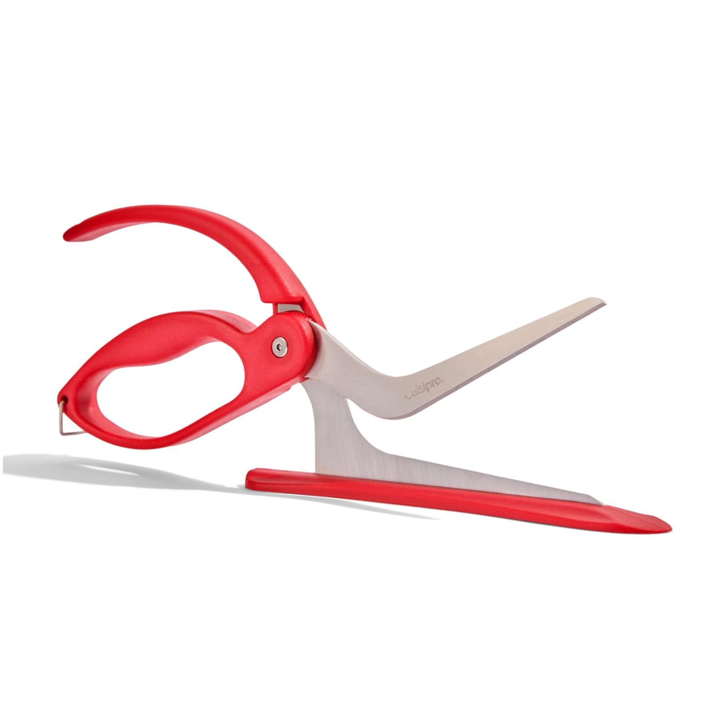 B&Q -  Pizza ShearsRedStainless Steel Pizza Scissors With Serving Base