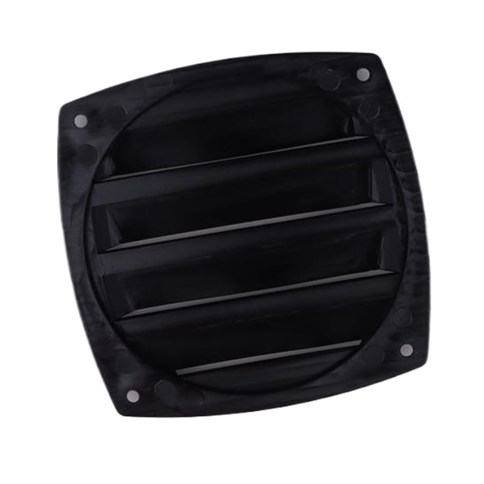 Ventilator Grille 1Pcs Boat Louvered Vent Replace Square Air Grill Ventilation Ducting Cover Outlet for air Vent(Black)