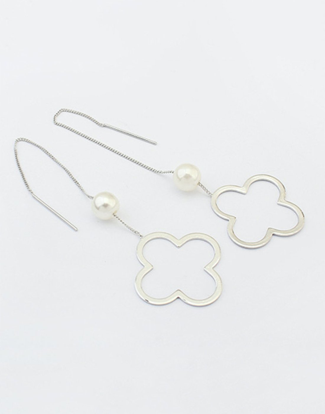 Gold Plated Geometric Drop Earrings