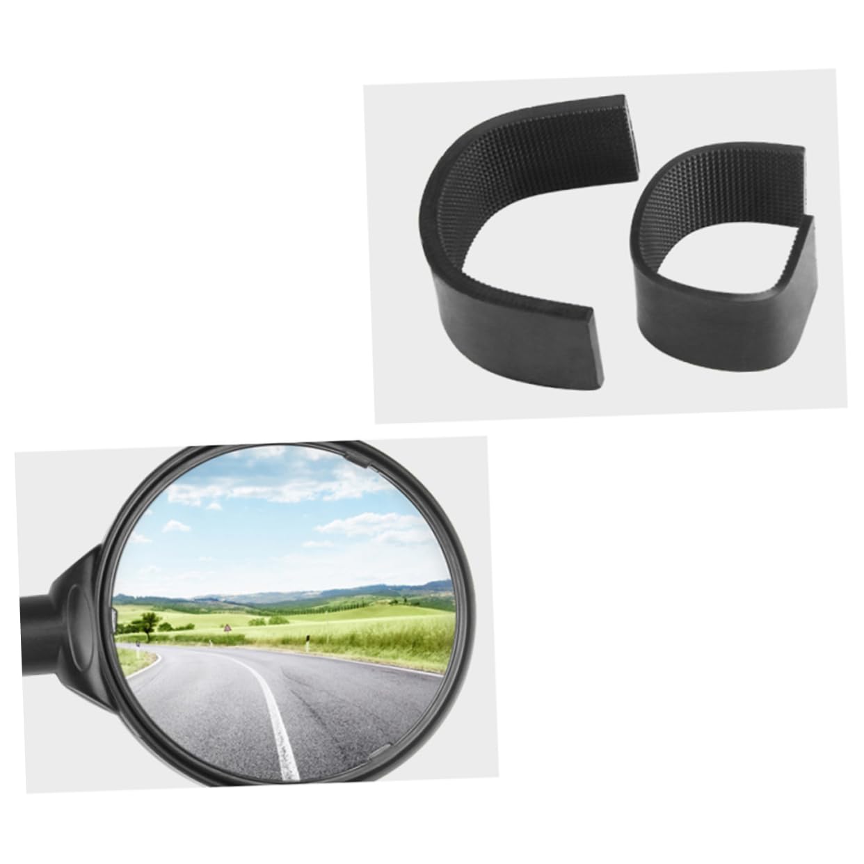 BESTonZON 2 Specchietto Retrovisore per Bici Regolabile Accessorio per Bike e Mountain Bike Installazione Facile Materiale e Resistente Angolo Visione e Alta