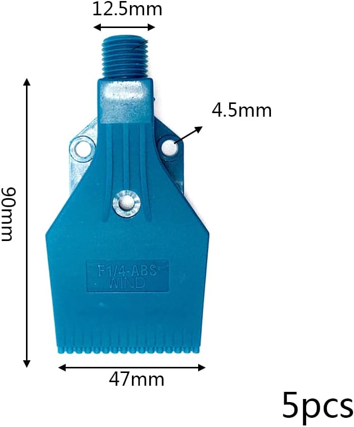 1/4" Air Blower Nozzle for Drying,Plastic Blow Nozzle,Air Knife Nozzle for Compressor,High Impact Wind Jet Nozzle