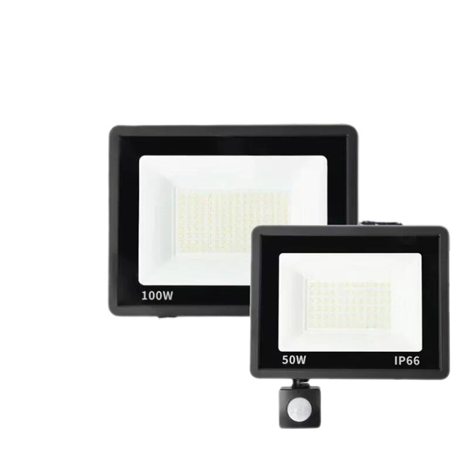 Gadsqdkok With Sensor Led Motion Sensor Floodlight Outdoor Wall Light White Light 100W 50W 30W 20W 10W Ip66 Waterproof Led Spotlight For Garden(,30W)