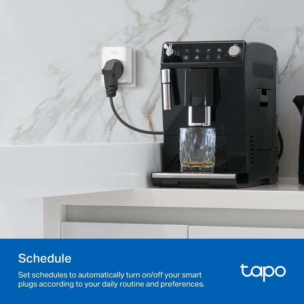 TP-Link Tapo P110M | Miniaturowe inteligentne gniazdko Wi-Fi z pomiarem zużycia energii | Kompaktowa konstrukcja | Zdalne sterowanie | Kompatybilne z Alexa i Google Home