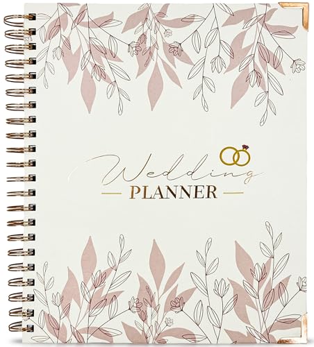 Thiami Store Wedding Planner for Bride - Wedding Planning Book and Organizer Set, Engagement Gift for Couples, The Knot Wedding Planner Book, Wedding Binder, Wedding Journal, Wedding Checklist Planner