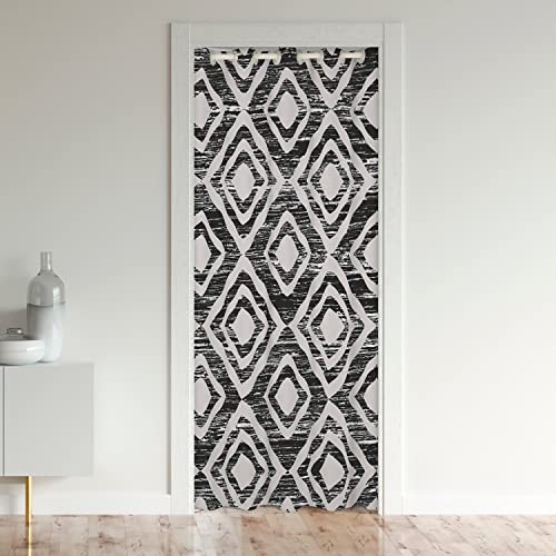 jejeloiu Kids Door Curtain for Doorway Privacy 52"x80" Geometric Diamond