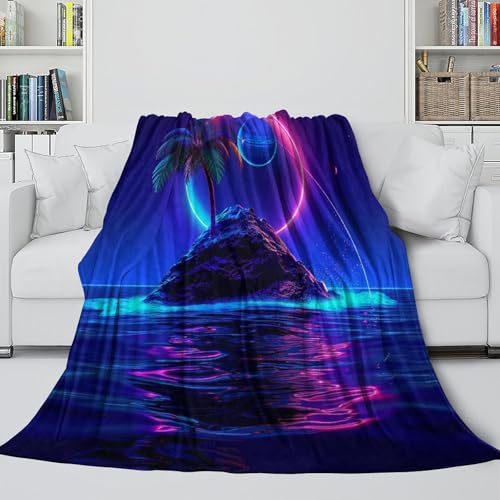 Couverture jungle tropicale 3D en flanelle douce 127x152cm - 5