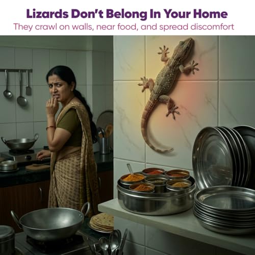 Image of Mikado's Lizard Rep| Eco-Friendly, Biodegradable, Irritant-Free, Chemical-Free Protection| For Homes, Kitchen, Living Room & Bathroom| Herbal, Non Hazardous & Odourless| Safe For Kids & Pets| Easy To Use| Long Lasting Lizard Rep| Pack of 5 cubes