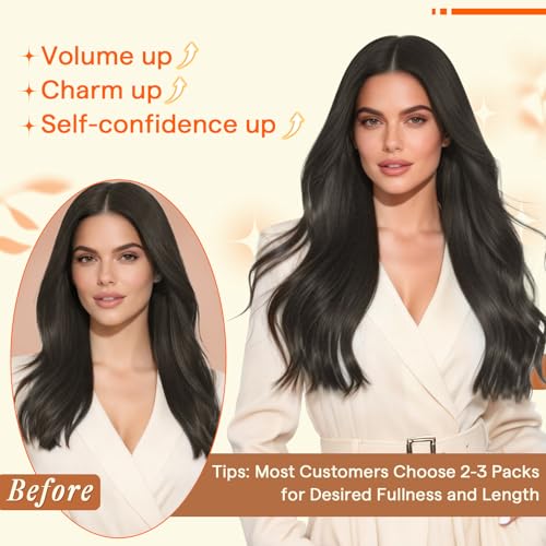 Image of Full Shine Butterfly Weft Hair Extensions, 16 Inch Dark Ash Brown 50G | Invisible Pu Holes Weft, Thin Double Layer, Seamless Micro Beads Installation, Cuttable Hairpiece, Natural Look for Women