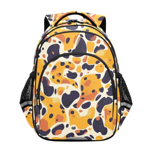 Sac à dos enfant léopard cartable scolaire fille garçon pour tout-petits 3-12 ans