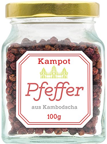 Pimienta de Kampot (rojo), 100 gramos de calidad suprema