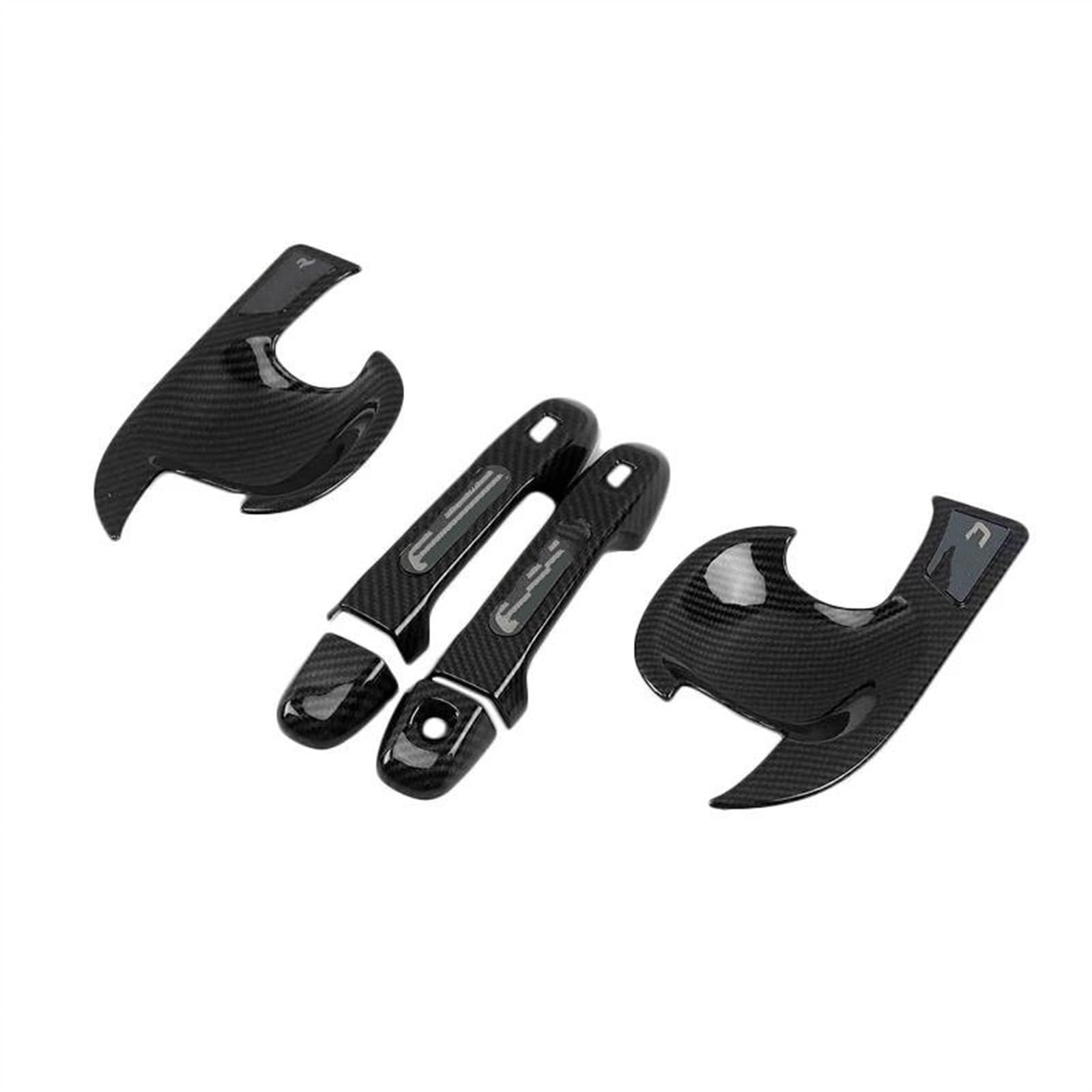 Kjhopy B Car Abs Chrome Door Handle Protective Cover Outer Owls Trim For Toyota Chr C-Hr 2021-2020 Exterior Door Handle(B)