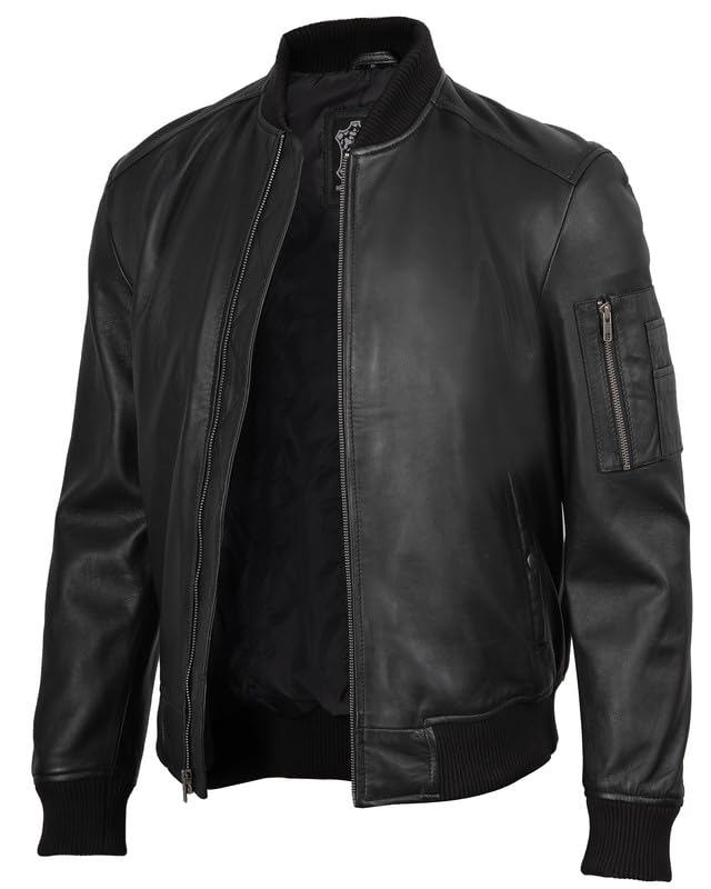 Image of Blingsoul Leather Jacket Men, Black and Brown Leather Jackets For Men