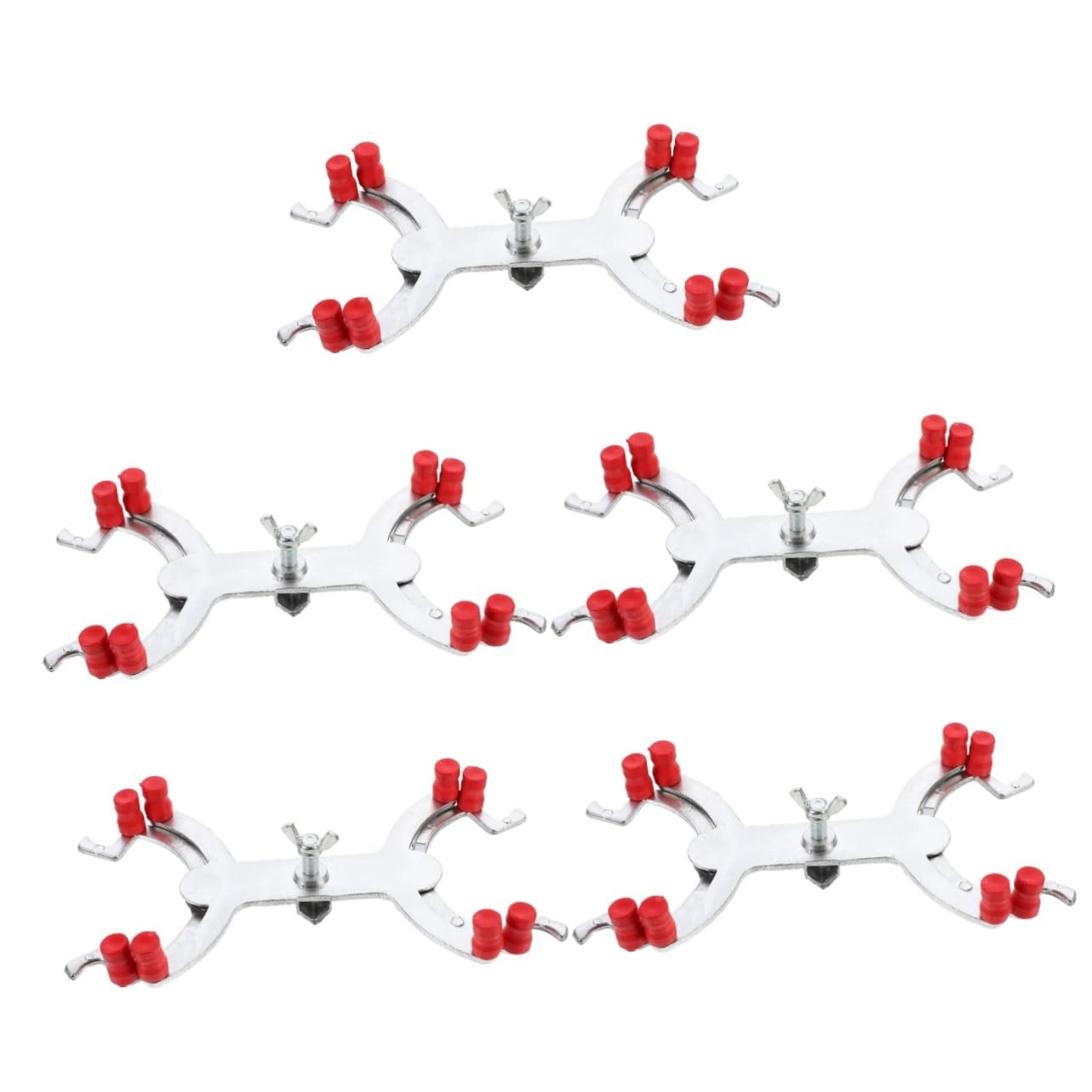 Alipis 5 Stück Titrationstisch Clip Chemie Zubehör Titrations Clip Klemme Labor Clips Für Titrationen Aluminium Clip Schulbedarf Experiment Silber Aluminiumlegierung
