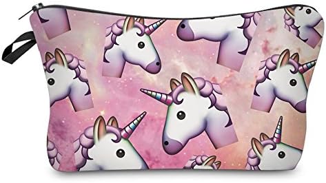 Smallbox Cute Funny Cute Girls Series Funny Life 3D Printing Cosmetic Bag Pencil Case (Little Unicorn)