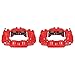 Power Stop S2984 Front Pair of High-Temp Red Powder Coated Calipers For 2003-2009 Toyota 4Runner [Models with 12.56