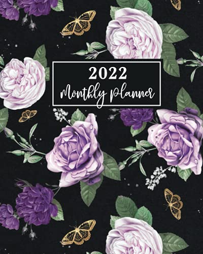  2022 Monthly Planner: 12 Month Planner Calendar with Holiday Jan 2022 - Dec 2022