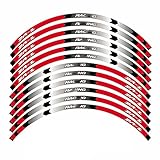 LIZGE Motorcycle Sticker Wheel Rim Decal for S&uzuki for DRZ400SM for DR Z DRZ 400SM 400 SM 2005-2021 2020 Wheel Stickers (Color : Red)