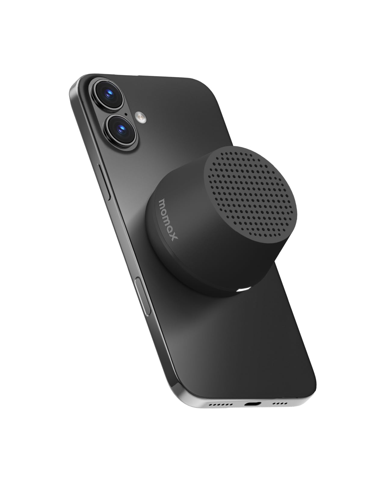 MOMAX Cassa Bluetooth Portatile Magnetico, Altoparlante Bluetooth IPX4 Impermeabile, 12 Ore di Riproduzione, Stereo TWS, Cassa Musica USB-C per Esterni, Ideale per Viaggi e Come Idea Regalo, Nero