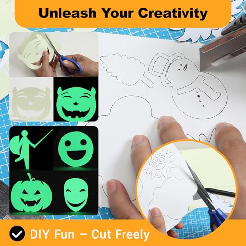 Anda Glow High Bright Glow in The Dark Paper for Halloween Glow Stickers - image 4