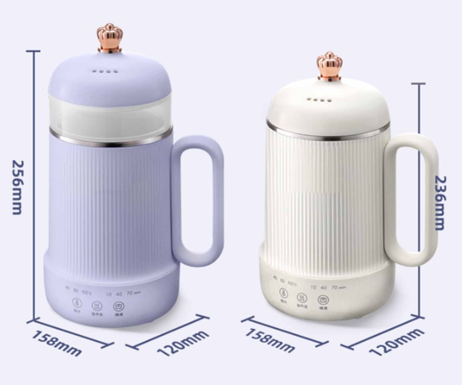 Dzbanek zdrowotny, 600 ml automatyczny, zagęszczony mini czajnik do herbaty(Purple)