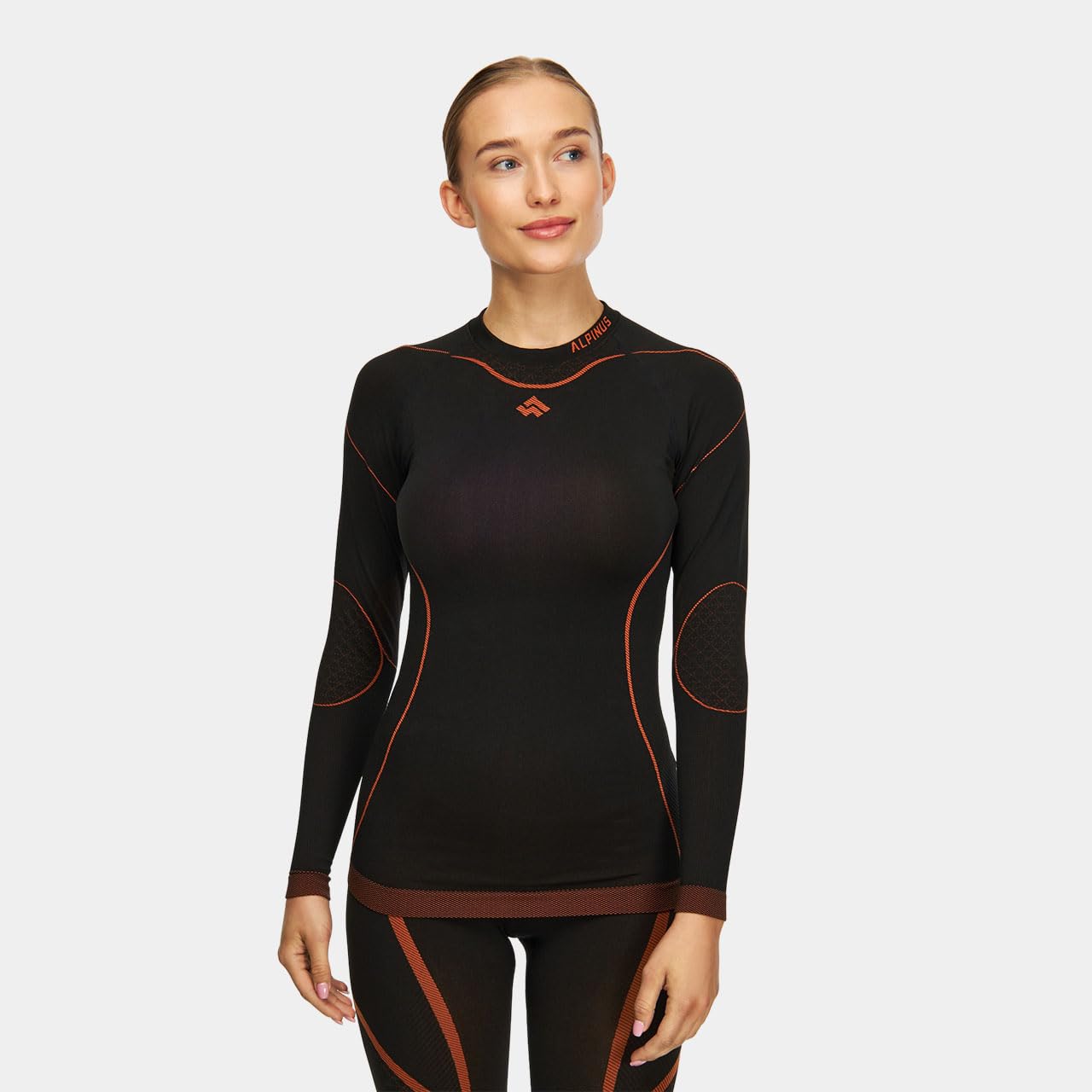 Alpinus - Thermounterwäsche Damen Set Lillehammer, Funktionsunterwäsche Schnelltrocknend, Thermo Unterwäsche mit Belüftungszonen, Thermowäsche, Funktionswäsche, Thermal Underwear