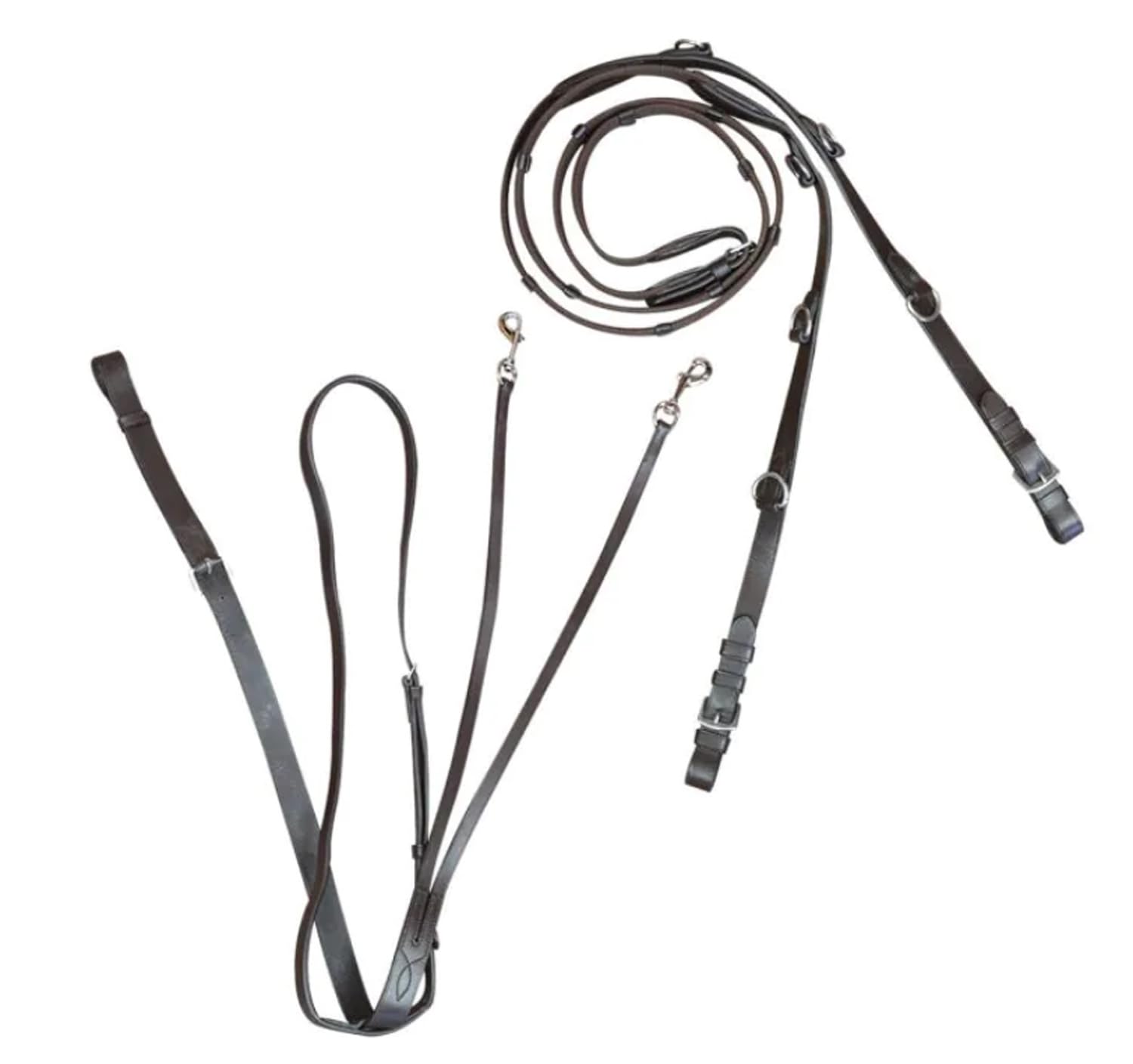 Martingala Tedesca, Materiali di Pregio Resistenti, per la Connessione Cavallo/Cavaliere, Efficiente, Design Italiano (COB, Marrone)