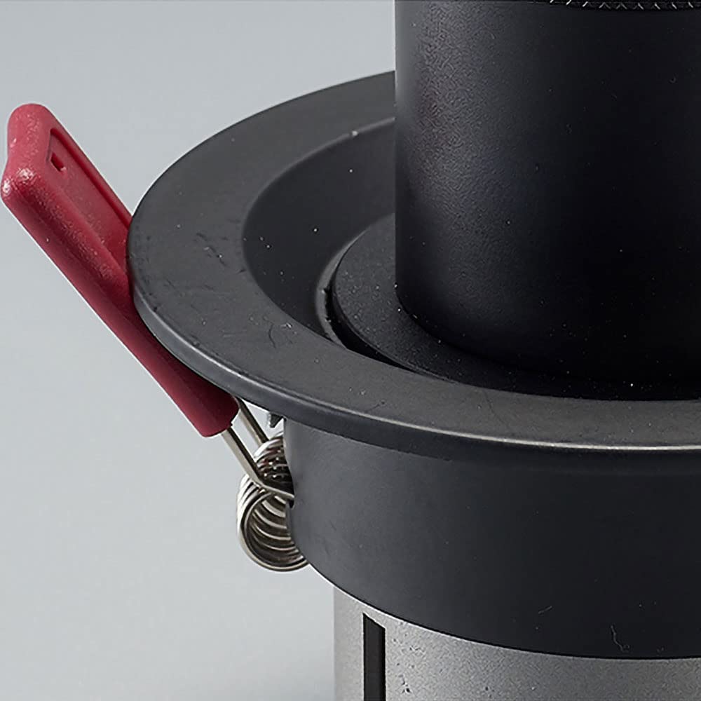 Projecteurs de mise au point désignés haute définition, lumières d'ambiance de barre Ktv, lumières de cercle de zoom COB, projecteurs encastrés, lumières d'allée de couloir ( Color : Nero , Size : 350