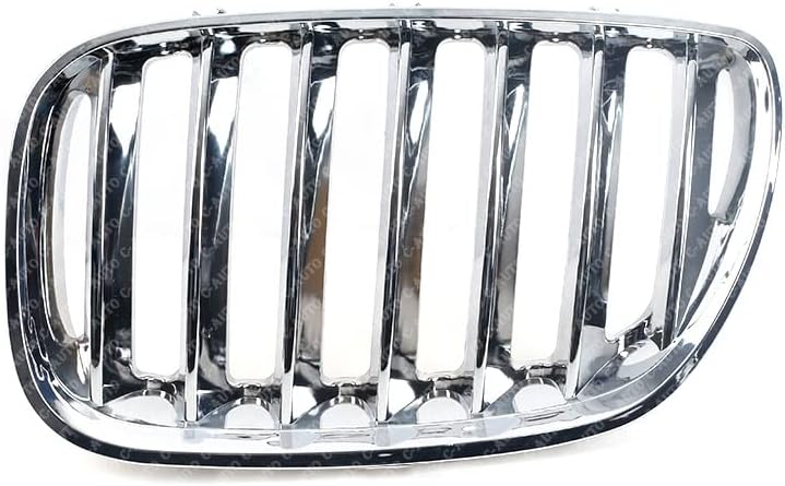 フロントラジェータ グリル 車のフロント バンパー グリル クローム フード キドニー カー スタイリング にとって X5 E53