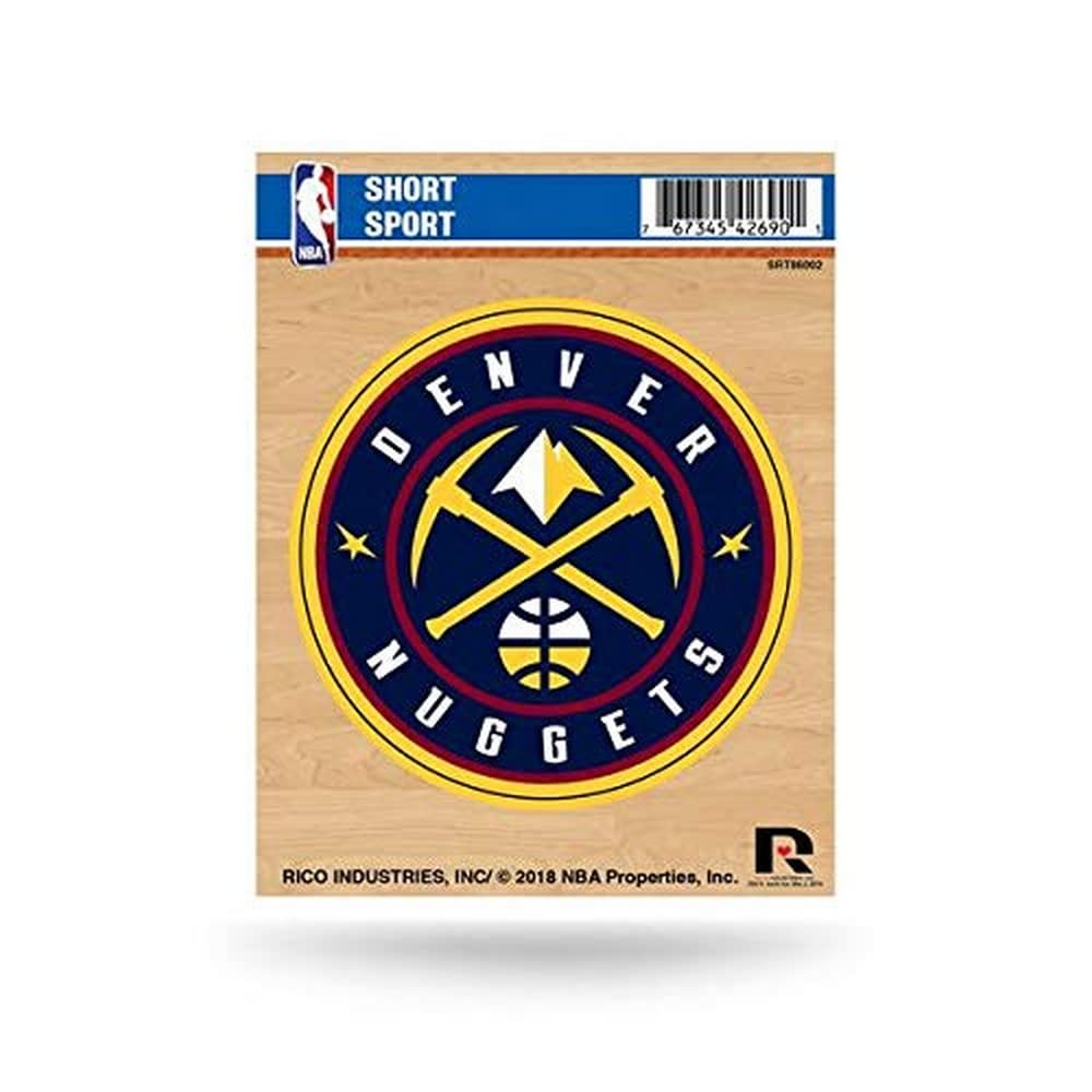 Rico Industries NBA Basketball Denver Nuggets Short Sport Decal - auto accessories | Mubboo