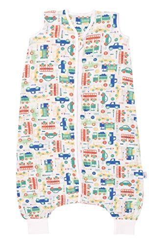 Preisvergleich Produktbild Schlummersack Bambus-Musselin Sommerschlafsack mit Füßen 0.2 Tog - Autos - 100 cm