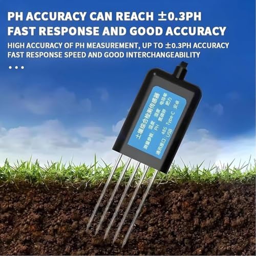 Analyseur de sol USB NPK pH et conductivité pour plantes - 6