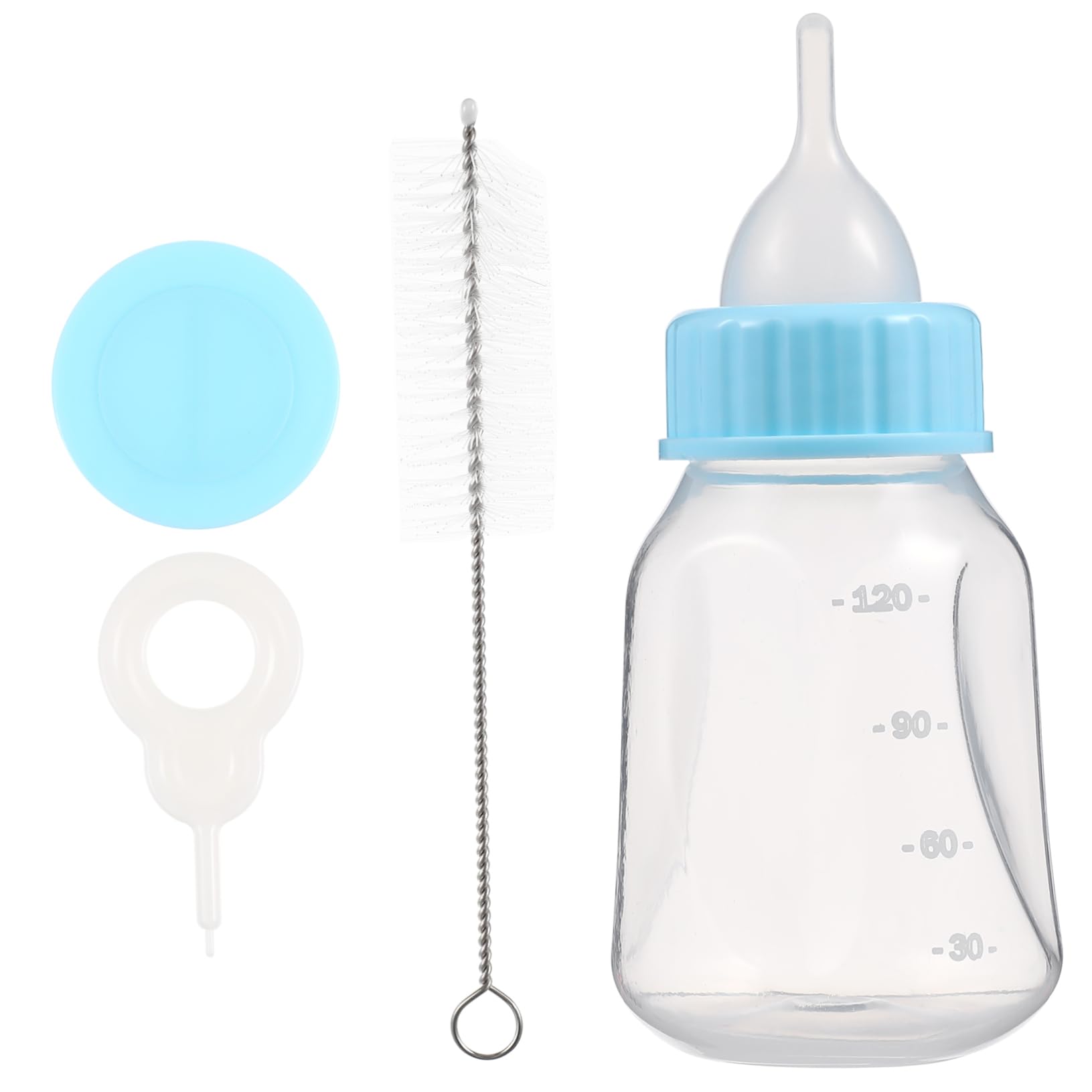 BCOATH Safe Easy Pet Feeding Bottle Nipple for Newborn Animals Kitten Milk Bottle