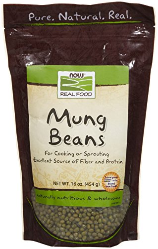 NOW Foods, Mung Beans, For Cooking and Sprouting, Excellent Source of Protein and Fiber, Grown in the USA, 1-Pound