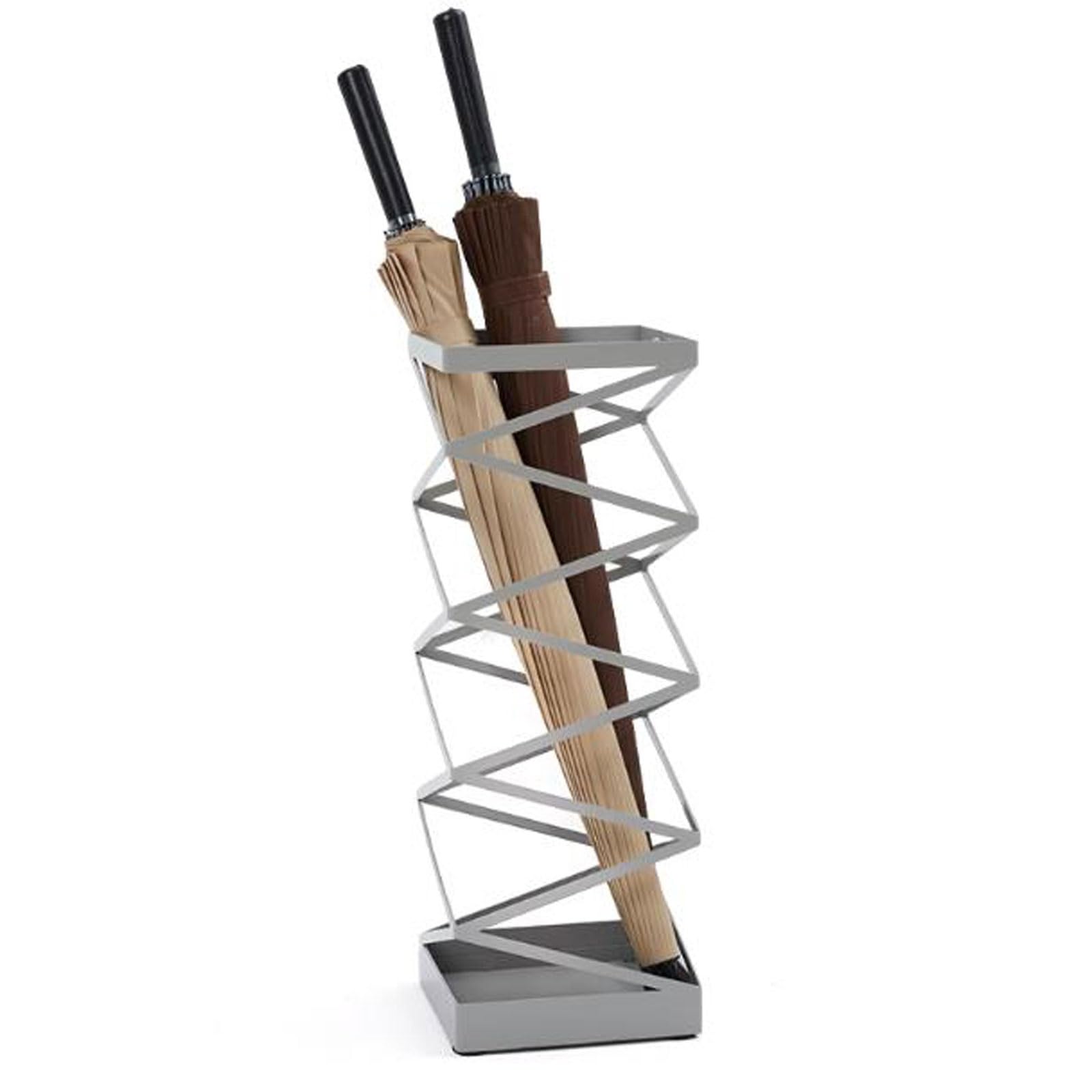 CFY652 Umbrella rack Metal Umbrella Stand Rack, Storage Holder, Bucket Shelf Barrel Freestanding Entryway Base Drip Tray Long & Short Folding For Home Office Entrance Office(Gris)