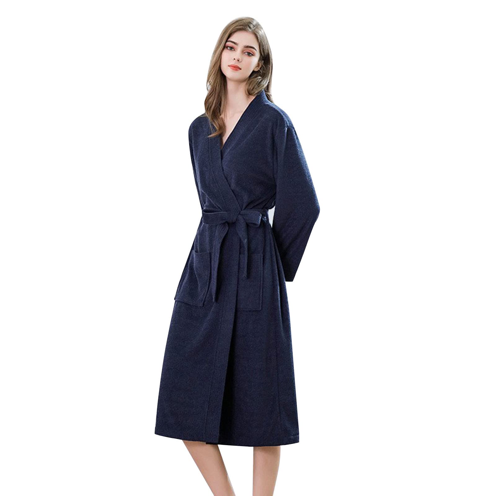 Peignoir de sport pour homme en coton personnalisé pour femme peignoir adulte unisexe robe de nuit longue avec poches capuche et ceinture robe de nuit pour la maison