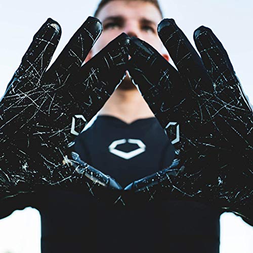 EvoShield Gant de Football Américain Burst Noir Enfant
